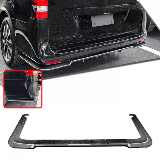 1x Carbon Look Rear Bumper Diffuser for Mercedes Benz W447 (2016-2023)