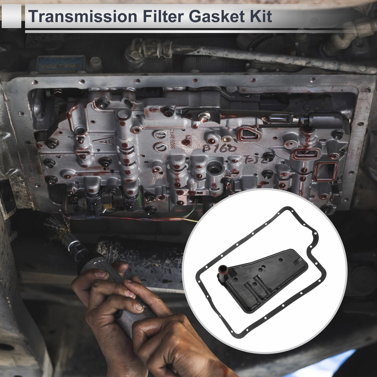 E40D/4R100 Transmission Filter Gasket Kit for Ford F-150 (1990-2003)