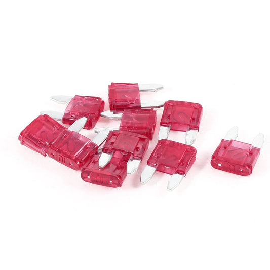 10 x Mini Blade Fuse 10A for Car Auto Truck Motorcycle Caravan