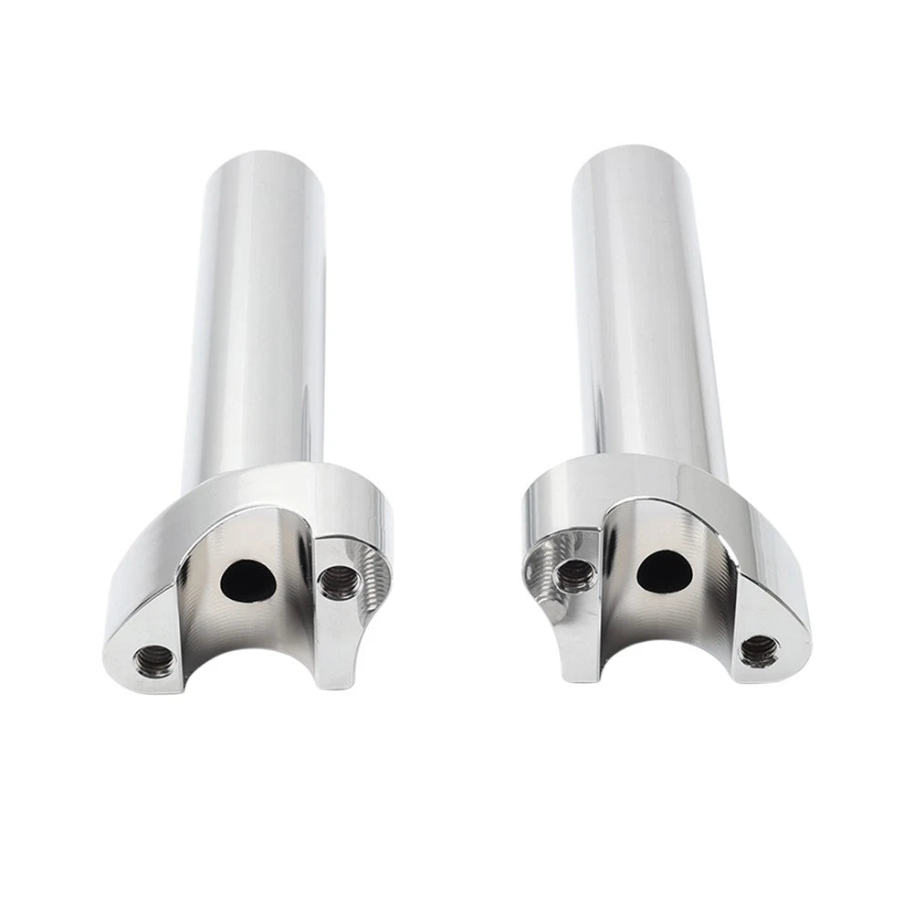 Chrome 6" Straight Handlebar Risers for Harley Heritage Softail Dyna FXD
