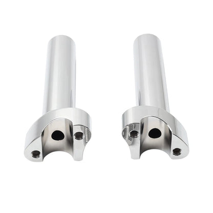 Chrome 6" Straight Handlebar Risers for Harley Heritage Softail Dyna FXD