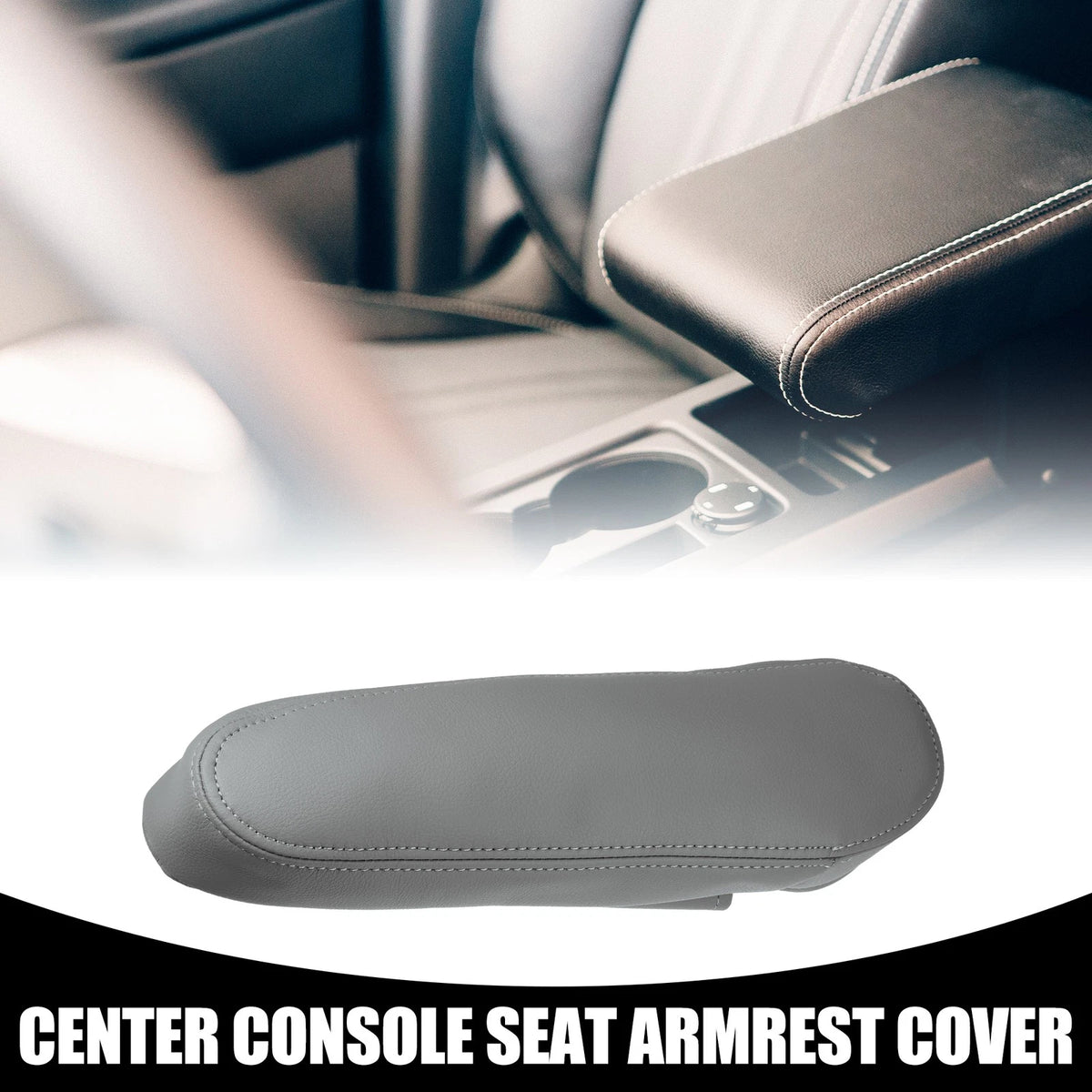 Car Center Console Armrest Cover for Toyota Sequoia (2001-2023) Gray