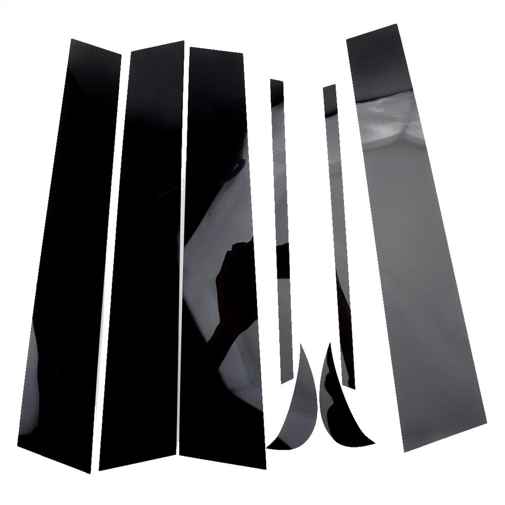 8Pcs Gloss Black Door Trim Pillar Posts for Toyota Camry (2018-2021)
