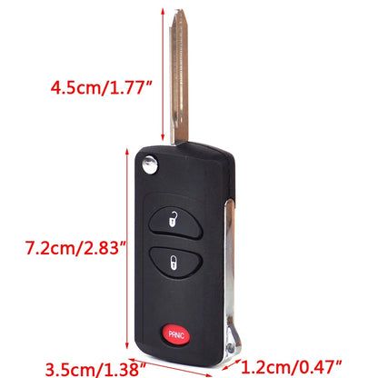 Remote Key Flip Key Shell Case for Chrysler Dodge CITA (2015-2023)