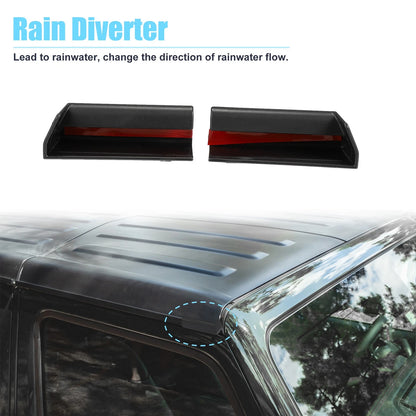 Rain Gutter Hardtop ABS Rain Deflector for Jeep