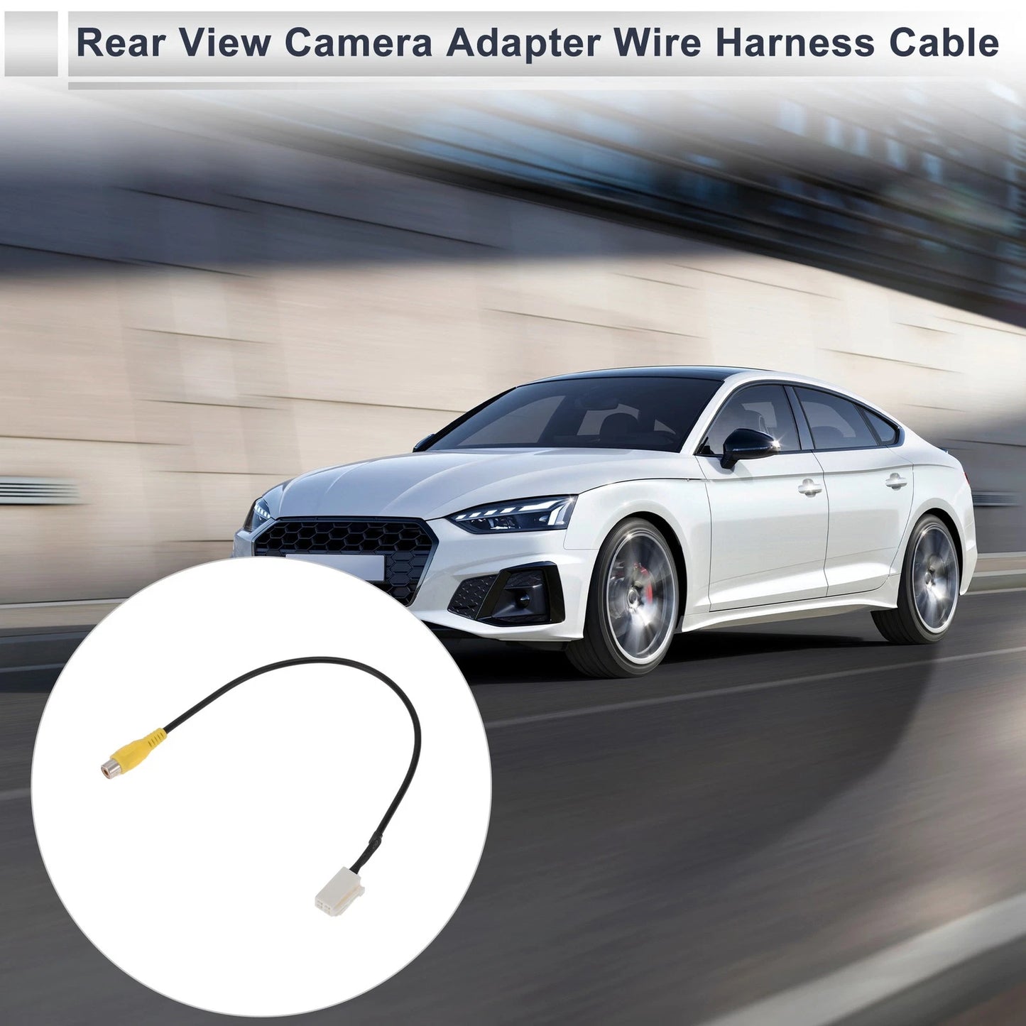 Rear View Camera Adapter Wire Harness Cable 1 Pcs RCA 4P for Toyota
