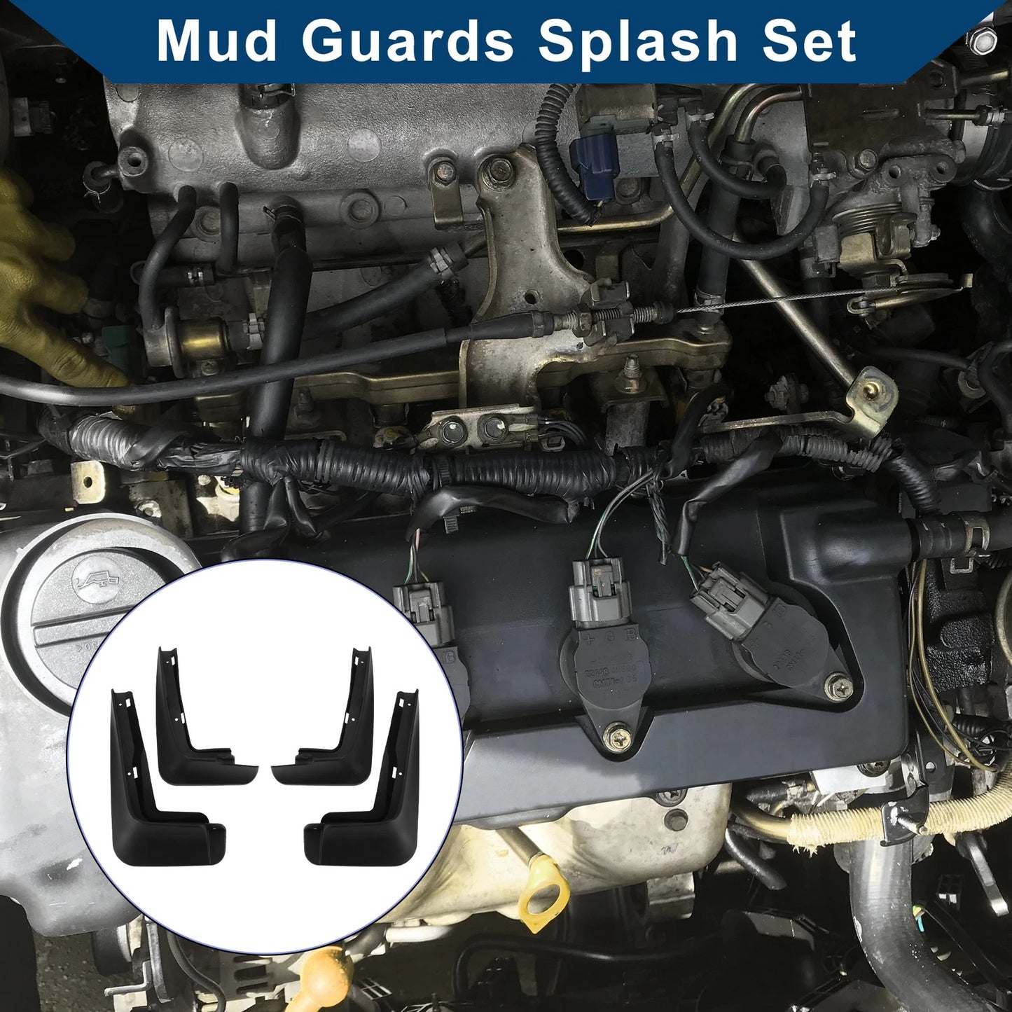 Mud Flaps Splash Guards 1 Set for BMW MINI Cooper (2022-2024)