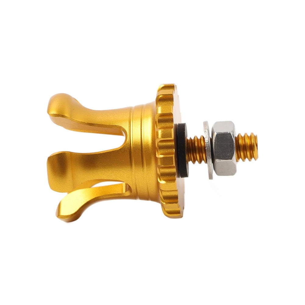 Gold Crown Rear Mudguard Seat Bolt Nut for Harley Touring Dyna (1996-Present)