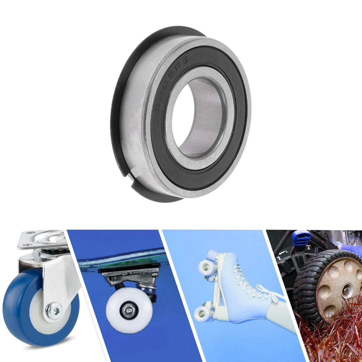 25x52x15mm Deep Groove Ball Bearings for Scooter Skateboard Wheel