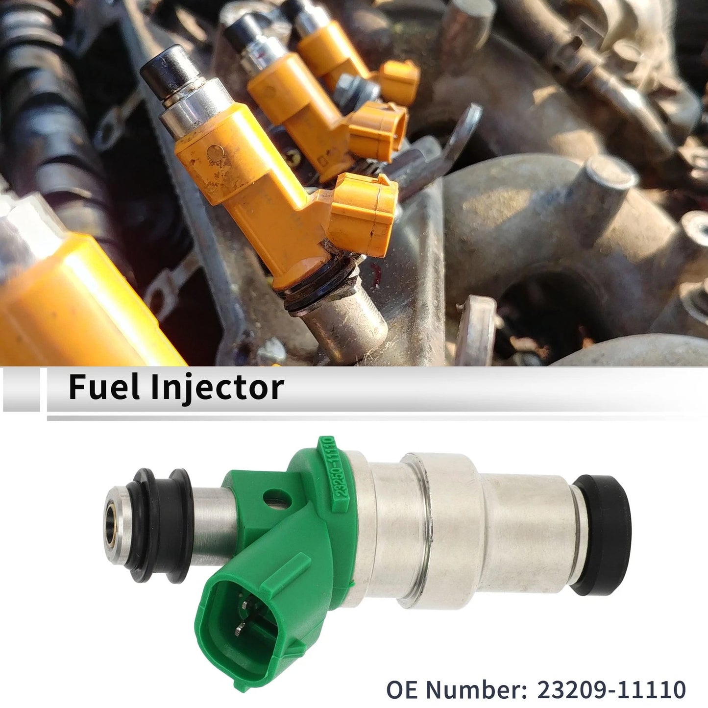 Fuel Injector for Toyota Paseo Base 1.5 (1996-1998) - 1 x Silver Injector
