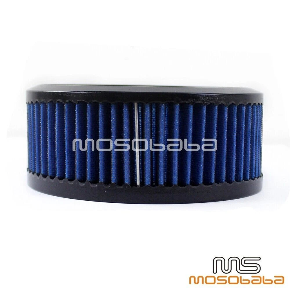 6" Round Blue Air Filter Cleaner for Harley Softail, Touring, Breakout (2012-2023)