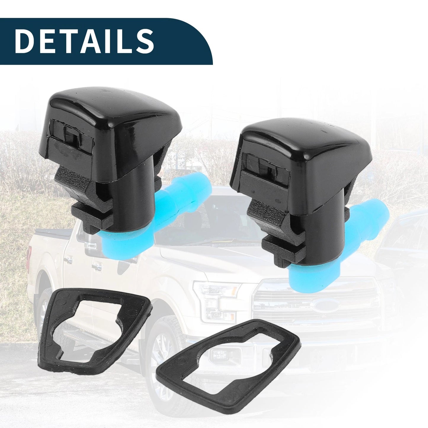 Front Windshield Washer Nozzles for Jeep Grand Cherokee (2005)