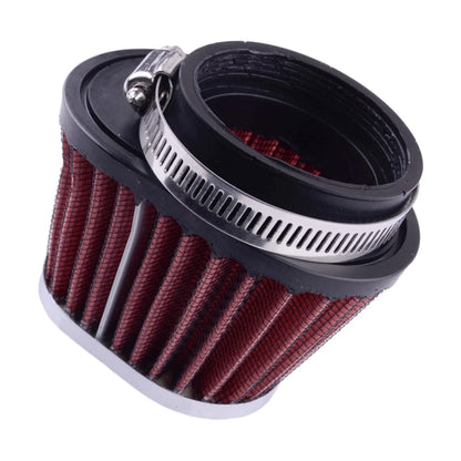 51mm Red Air Filter Cone for Car Motorcycle - Fits Various Models