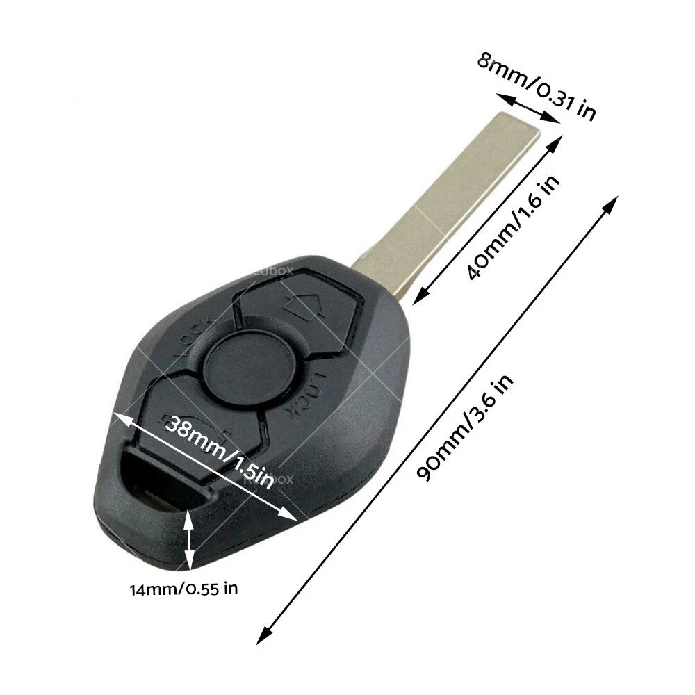 Remote Car Key w/ Chip ID46-7953 for BMW 3 5 Series X3 X5