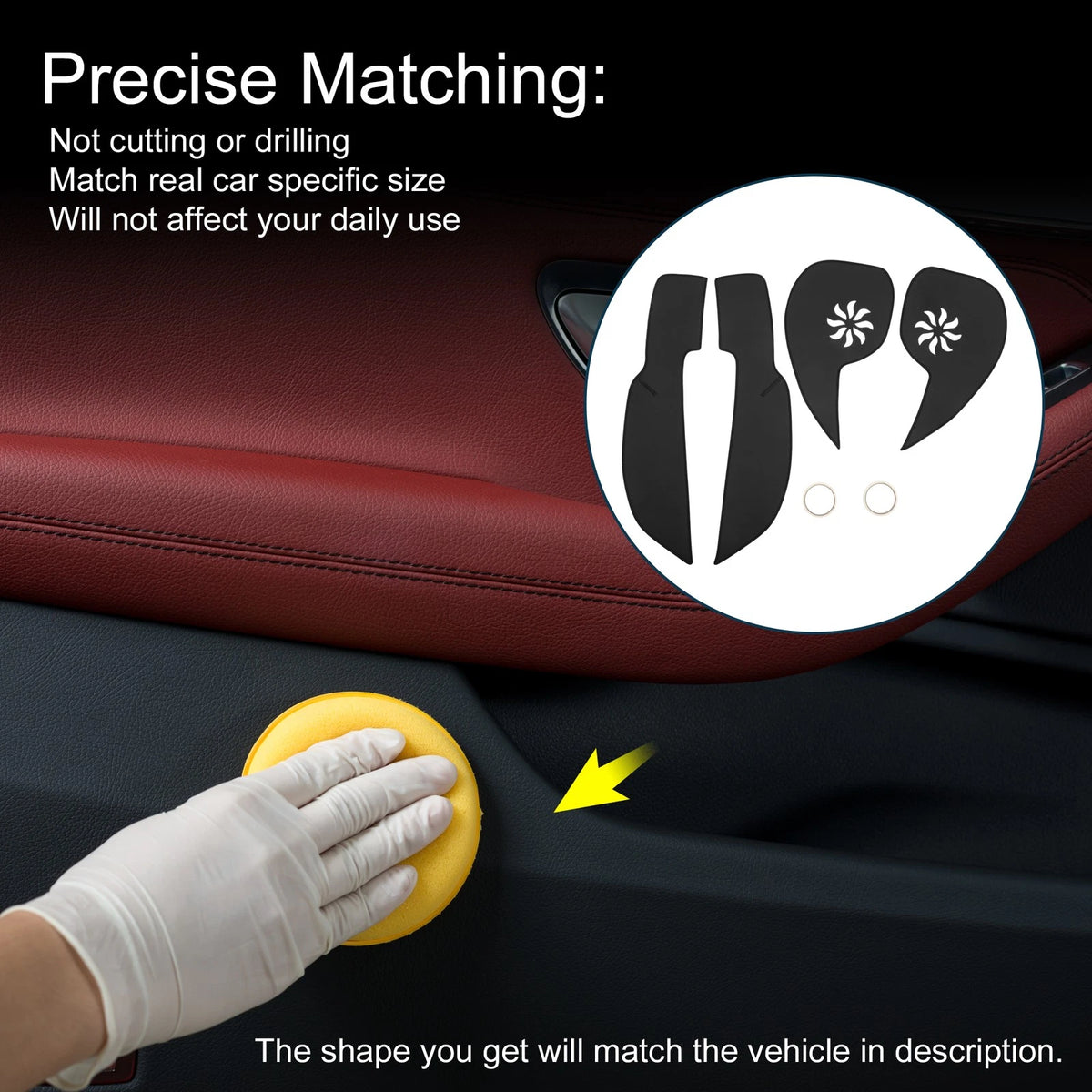 Car Door Anti Kick Pad Protector for Jeep Grand Cherokee (2011-2015)