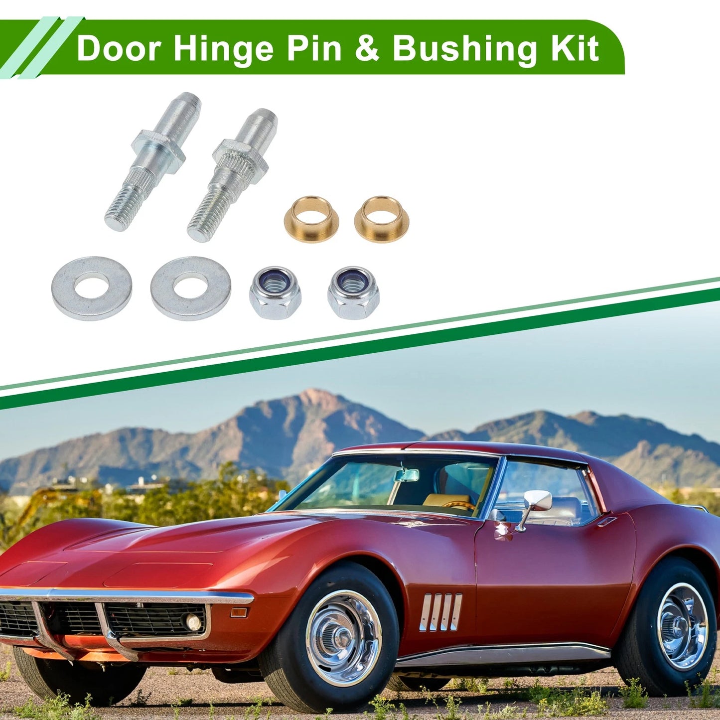 Door Hinge Pin & Bushing Kit for GMC / Chevy Avalanche Sierra