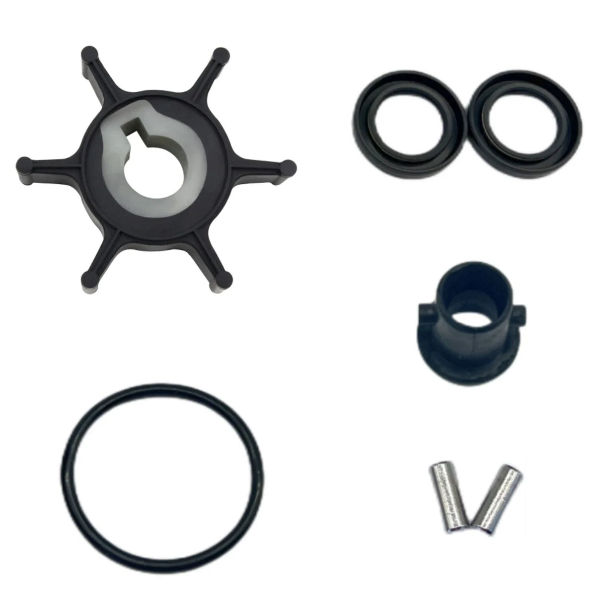 Water Pump Impeller Kit for Yamaha 2HP 2-Stroke Outboard Motor