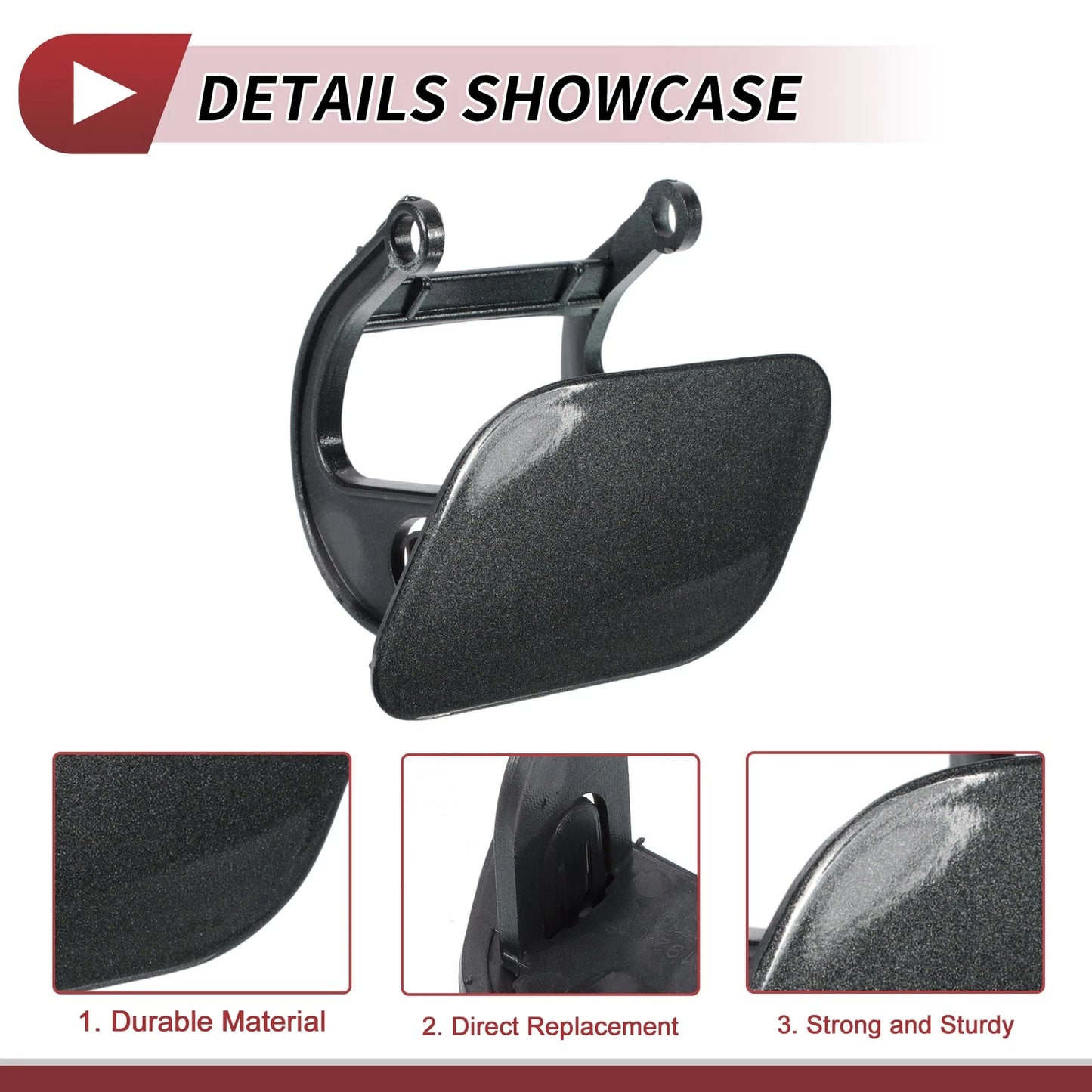 Front Left Washer Nozzle Cover for BMW 740i Gray (2011-2015)