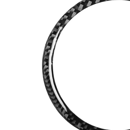 Real Carbon Fiber Steering Wheel Center Logo Trim fit For Jaguar XE XF 2016-2019