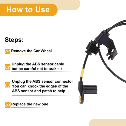 ABS Wheel Speed Sensor for Ford Escape (2010-2012) Rear Right