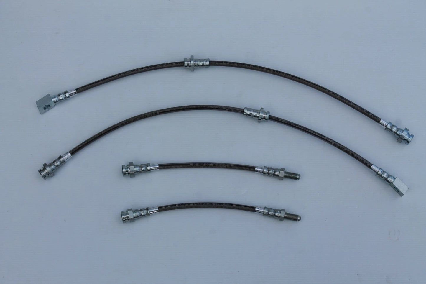 Stainless Steel Braided Brake Hose Set (4) for Nissan Skyline R31 (1986-1994)
