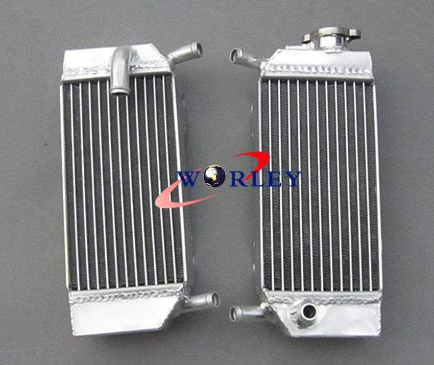 Aluminum Radiator + Blue Hose for Honda CRF250R CRF250X (2004-2009)