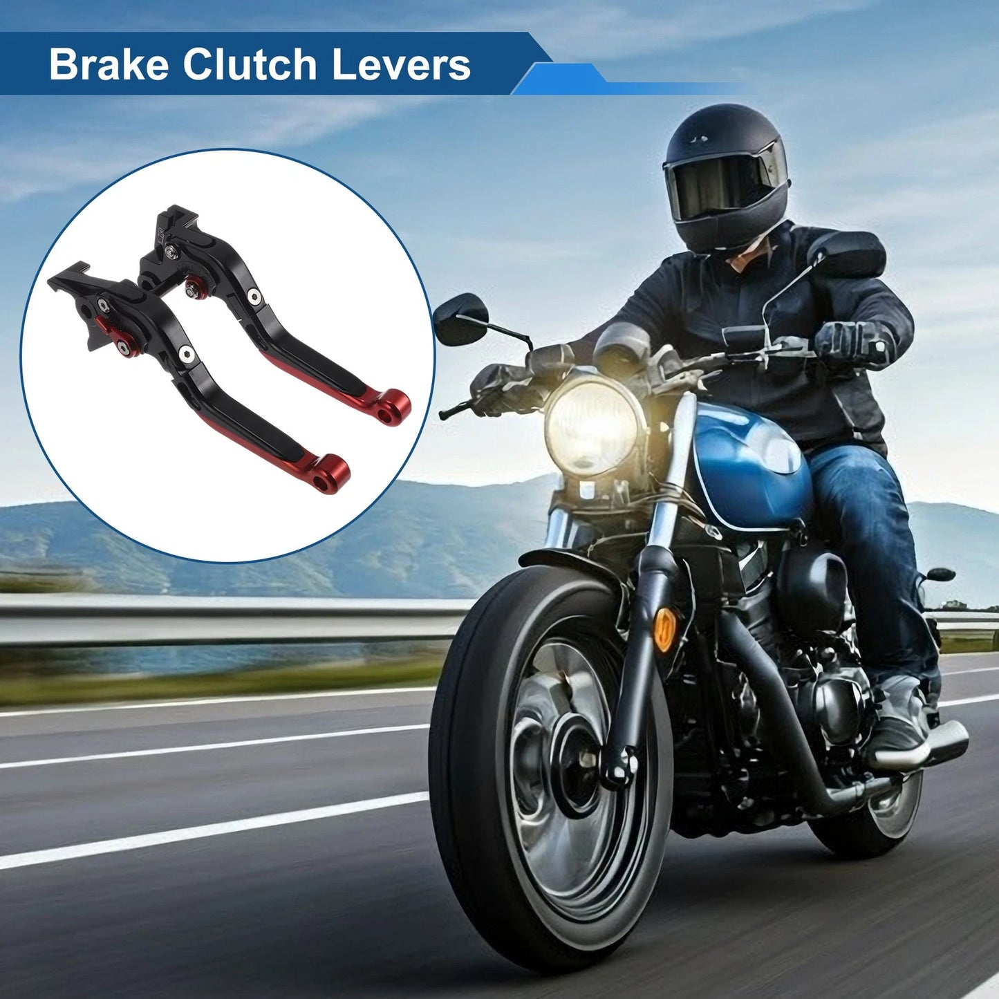 Adjustable Short/Long Brake Clutch Levers for Kawasaki Vulcan S 650