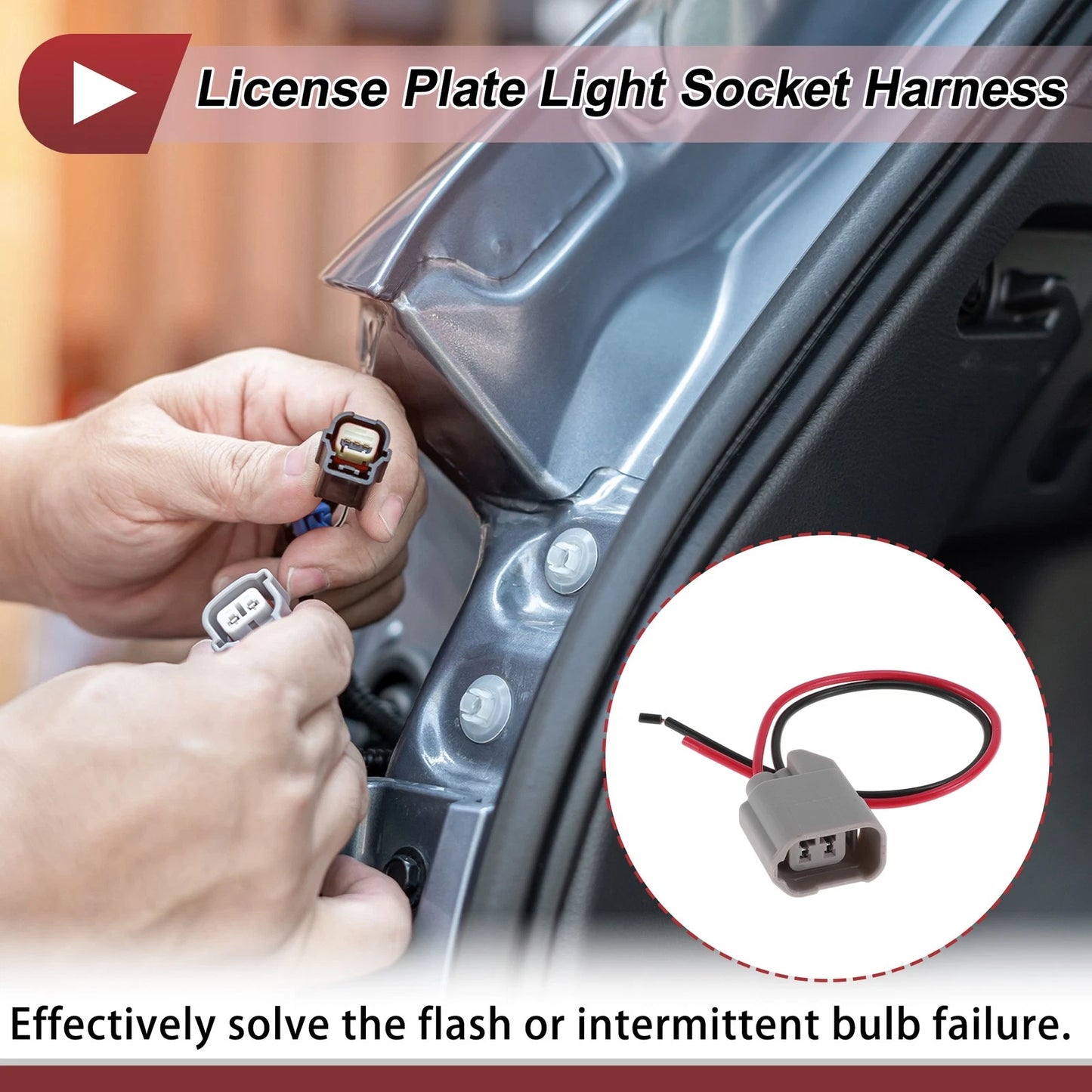 License Plate Light Socket Wiring for Ford F-150 (2001-2014)