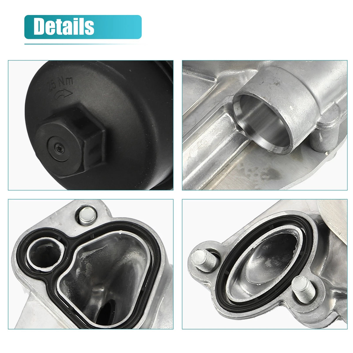 Engine Oil Cooler Housing Sensor Assembly for Chevrolet Aveo Base Sedan 4-Door