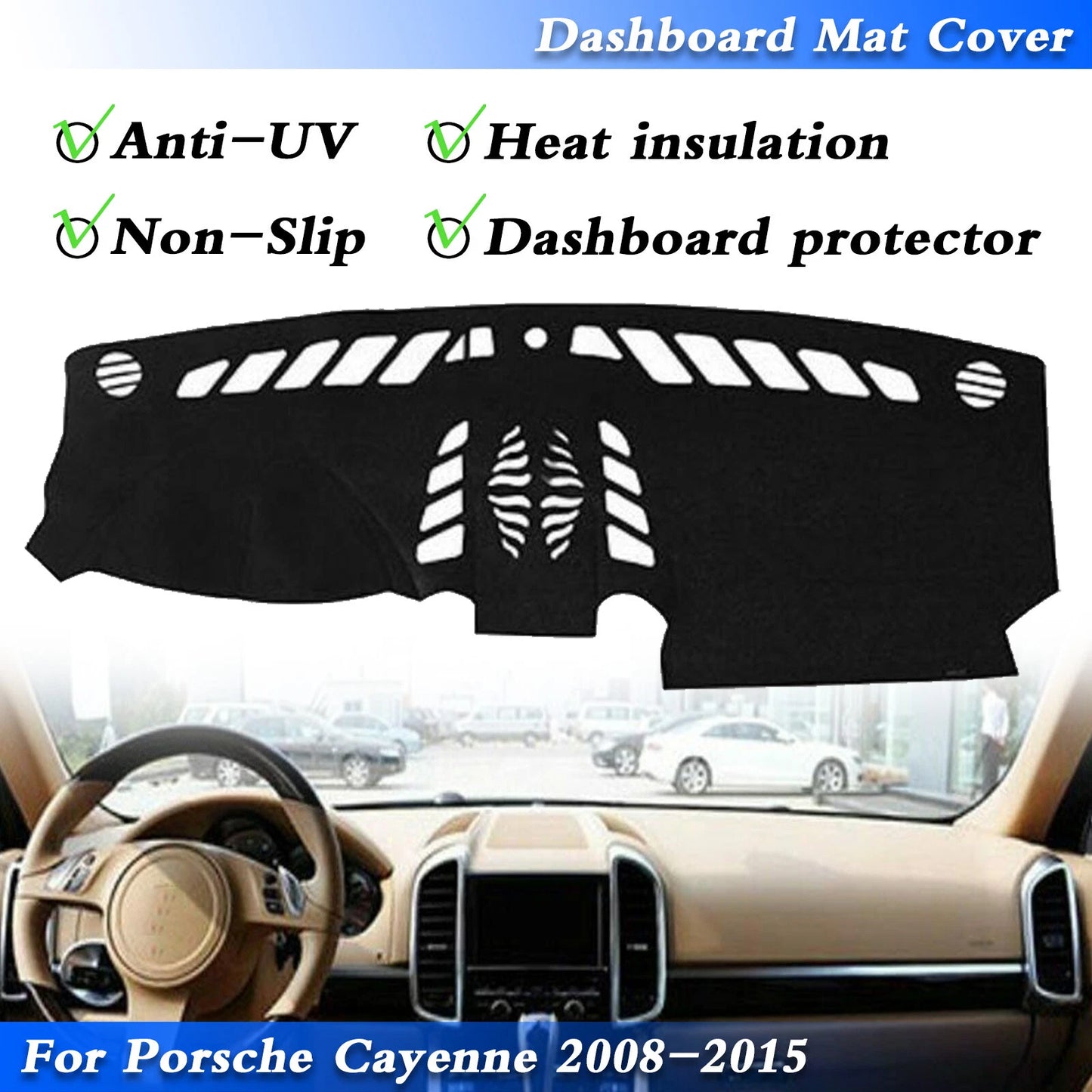 Dashboard Cover for Porsche Cayenne 2008-2015 (2008-2015)