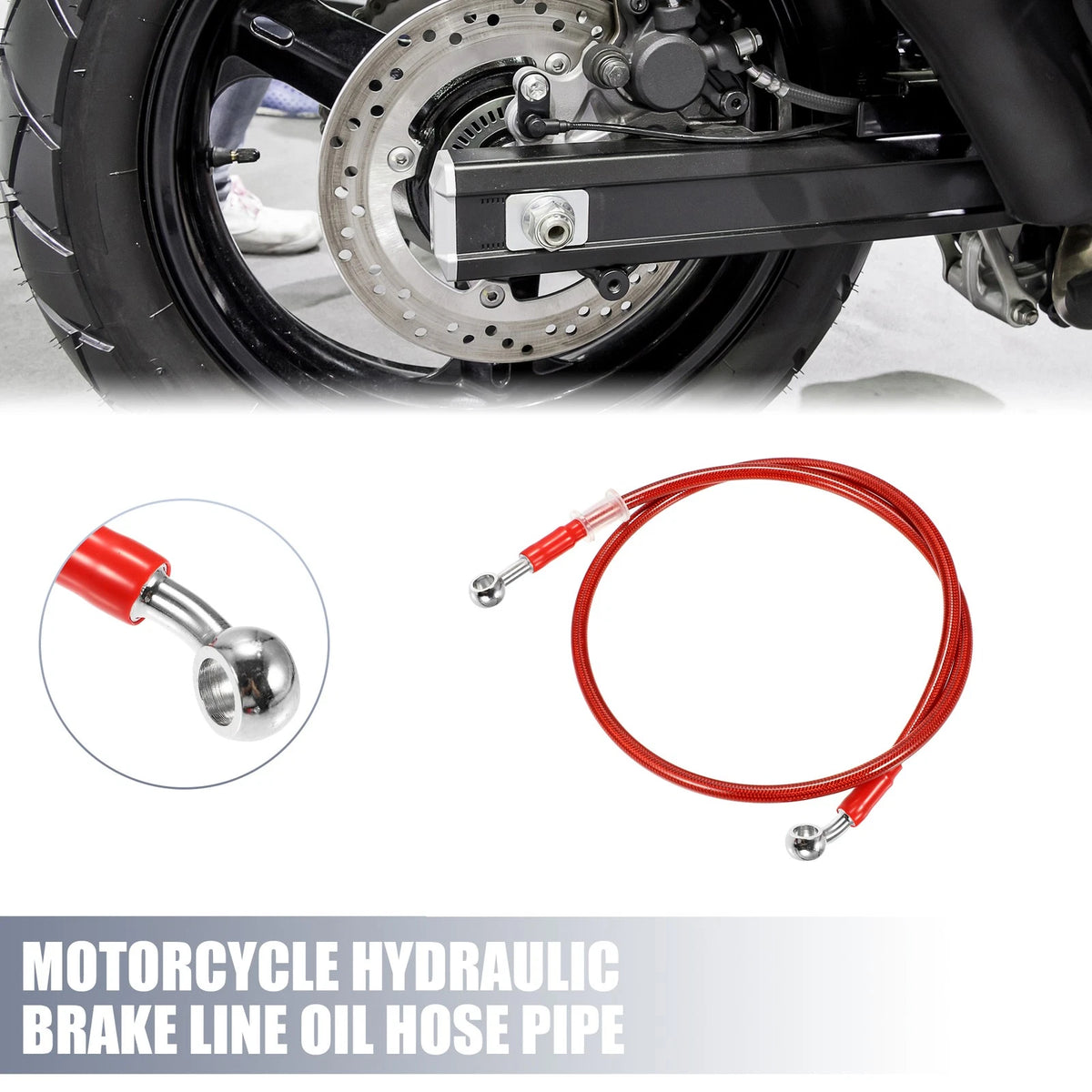 Brake Line / 100cm 39.37" / 10mm ID / 28° 0° / Motorcycle Hydraulic Hose for Make Model