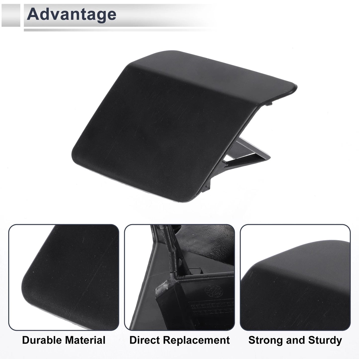 Front Left Side Bumper Headlight Washer Nozzle Cover Cap for BMW X5 Unpainted