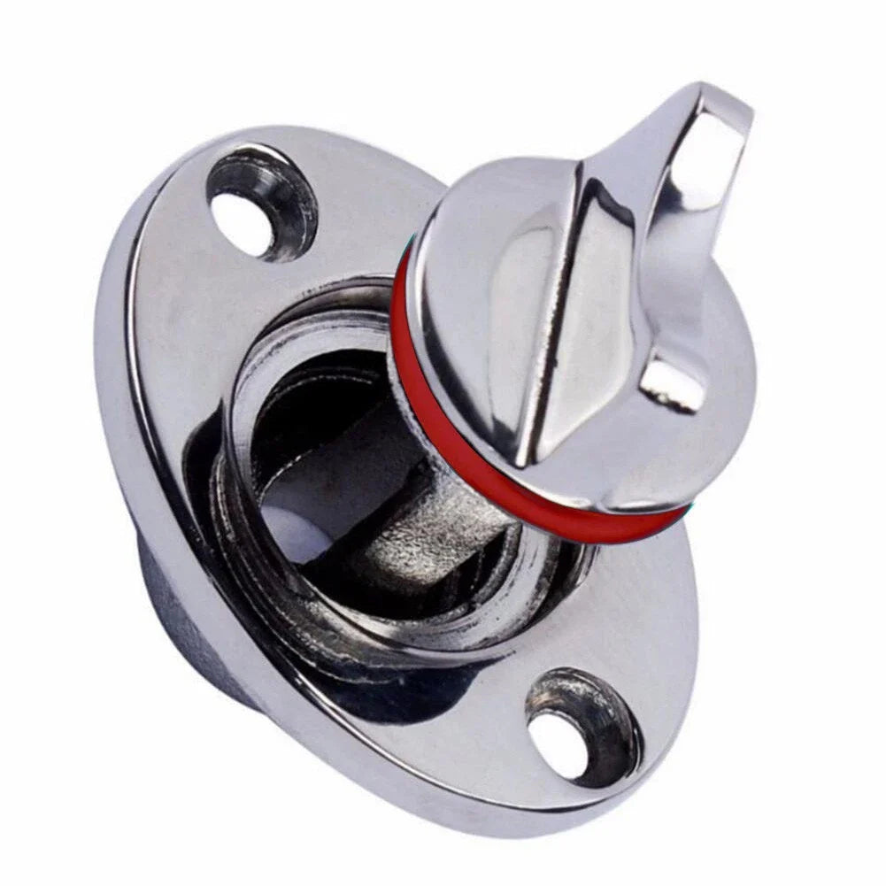 1 Piece Marine Drain Valve for Stern Boats with Reliable O Ring Sealing
