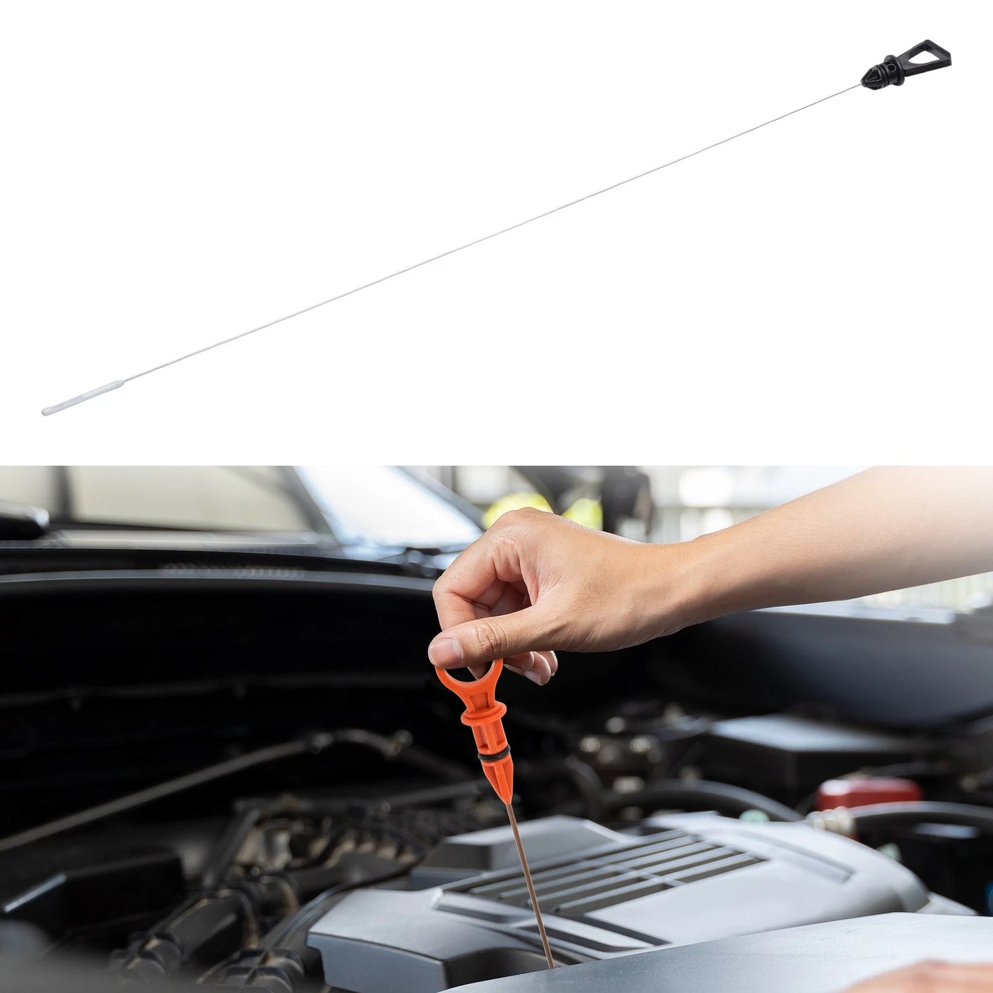Oil Dipstick for Ford Mustang (1999-2004) Black 1 Pc