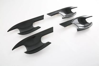 Carbon Fiber Look Door Handle Bowl Cover Trim for Honda Civic Sedan (2022-2023)