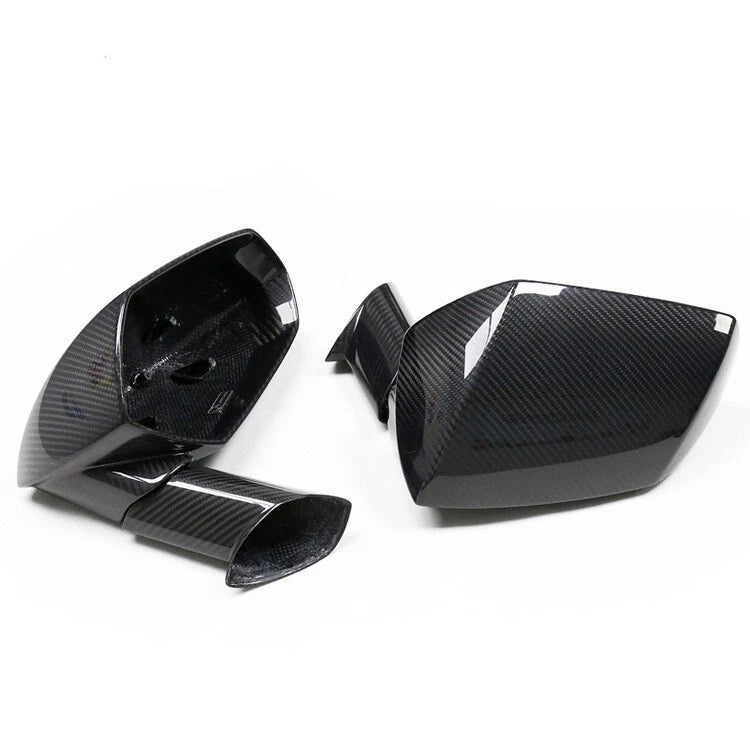 Carbon Fiber Mirror Cover Housing Shell For Lamborghini Aventador S SVJ 2017-20