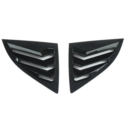 Gloss Black Rear Glass Duct Louver Vent Covers for Toyota Supra (2019–2025)