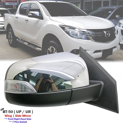 Chrome Electric Side Mirror w/Light for Mazda BT-50 UP UR (2012-2020)