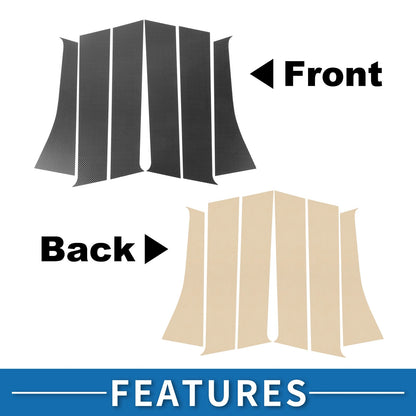 Carbon Fiber Door Pillar Window Trim for Mitsubishi Outlander (2003-2023)