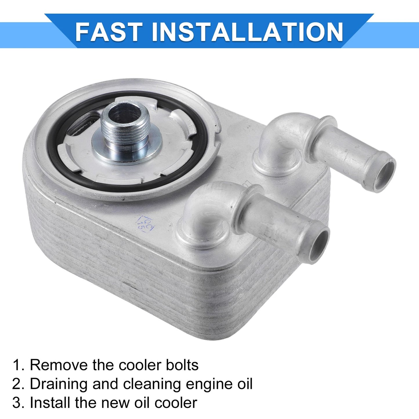 Engine Oil Cooler with Seals & Bolt for Chrysler 200 (2011-2014)
