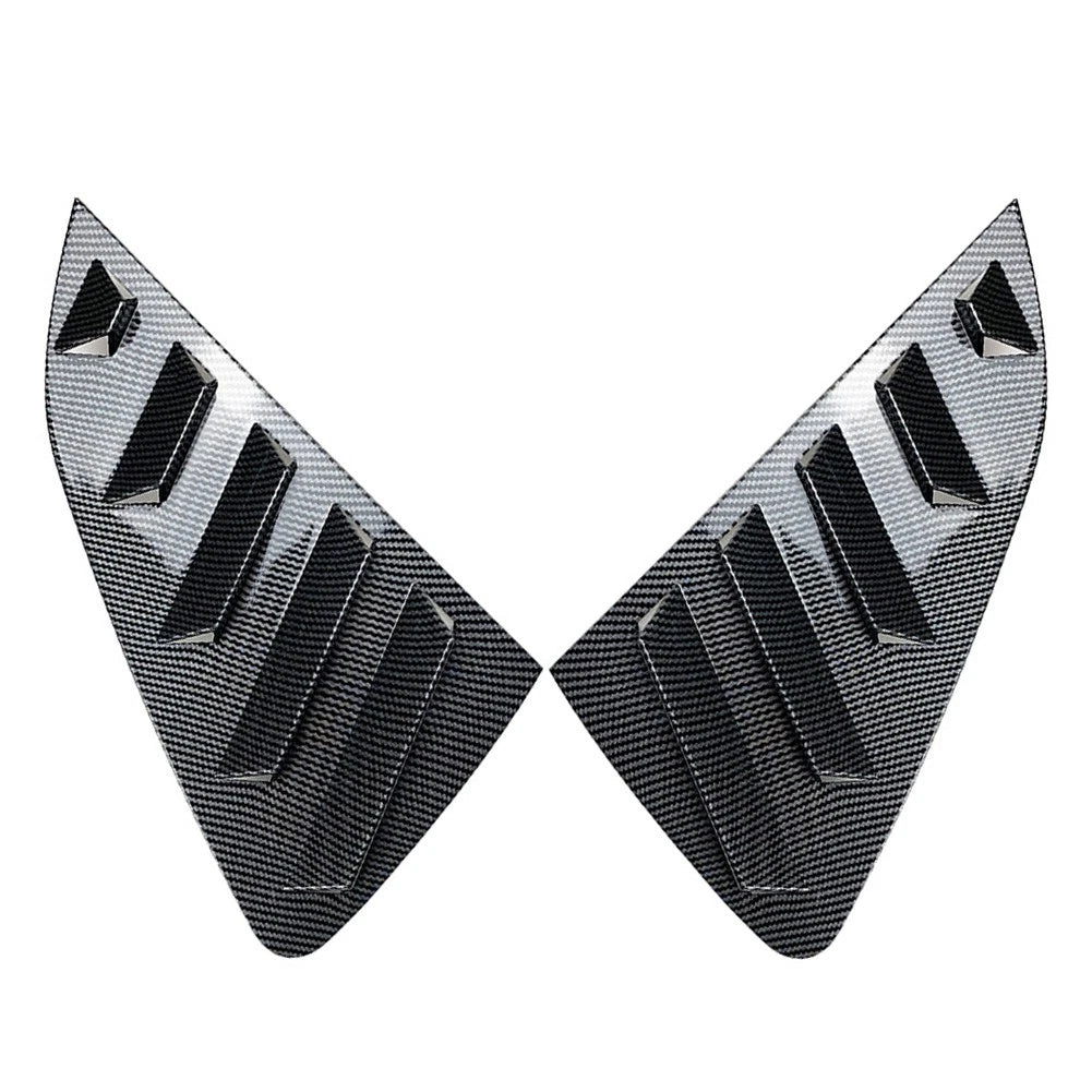 Rear Side Window Louver Vent Trim Covers 2 x for VW Polo MK6 (2018-Present)
