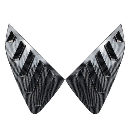 Rear Side Window Louver Vent Trim Covers 2 x for VW Polo MK6 (2018-Present)