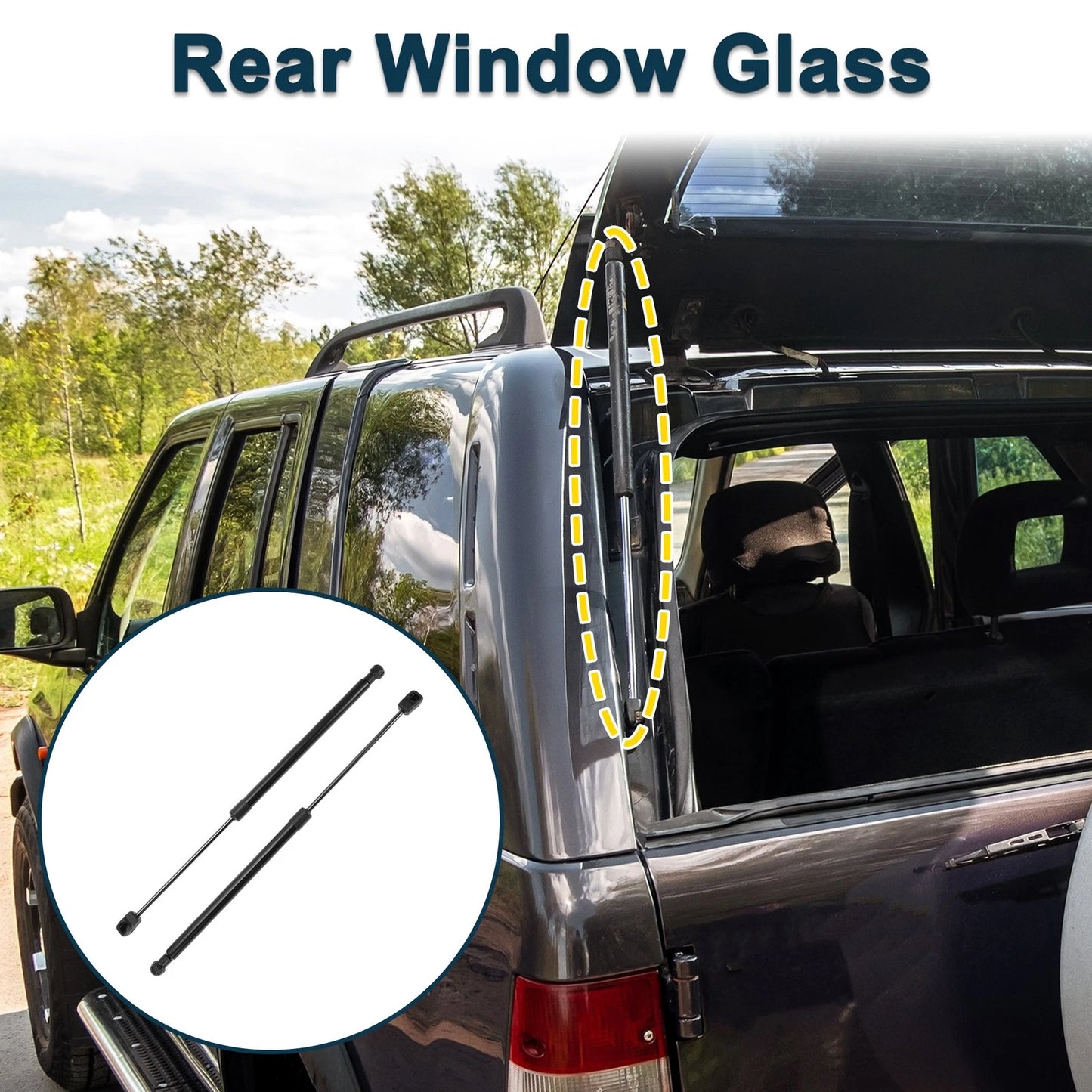 Rear Glass Window Lift Supports Struts for Toyota Highlander (2008–2013)