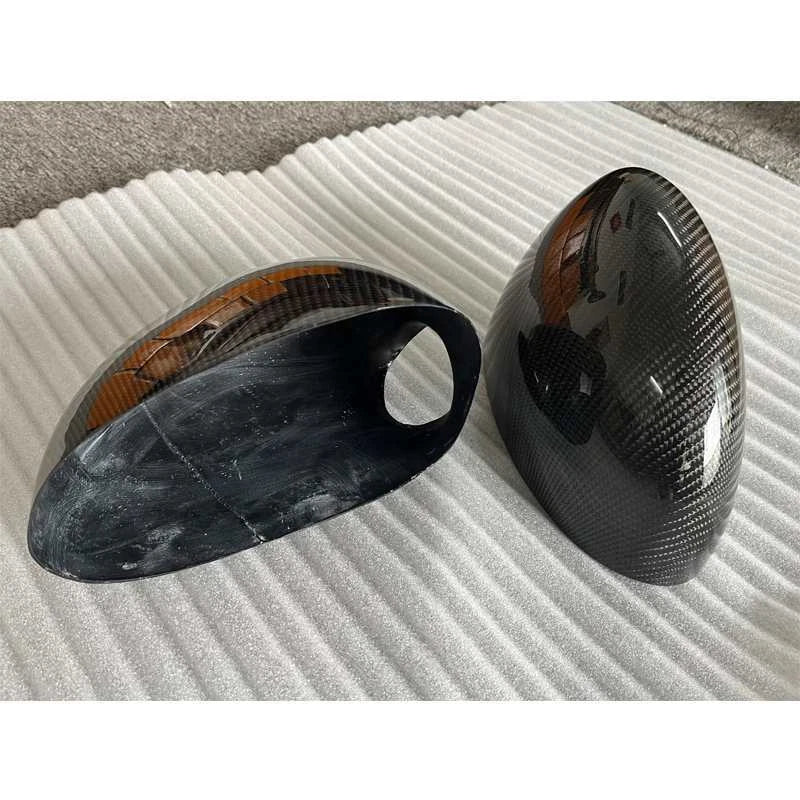 Real Carbon Fiber Add-on Side Mirror Cover Caps for BMW M3 E46 2001-06