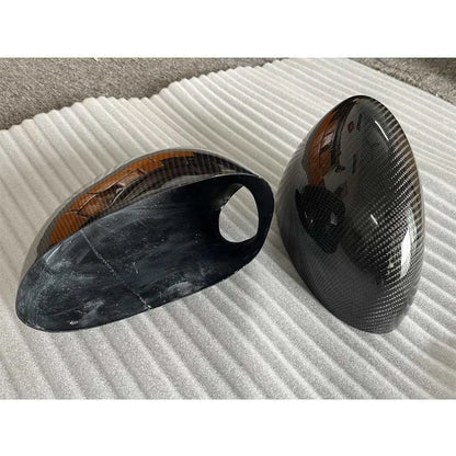 Real Carbon Fiber Add-on Side Mirror Cover Caps for BMW M3 E46 2001-06