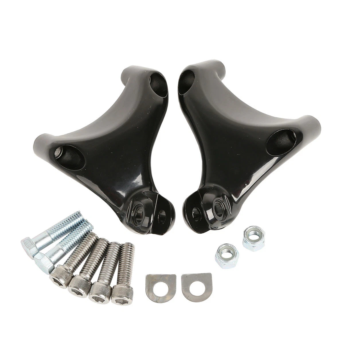 Black Passenger Foot Pegs for Harley Sportster XL883 1200 (2004-2013)