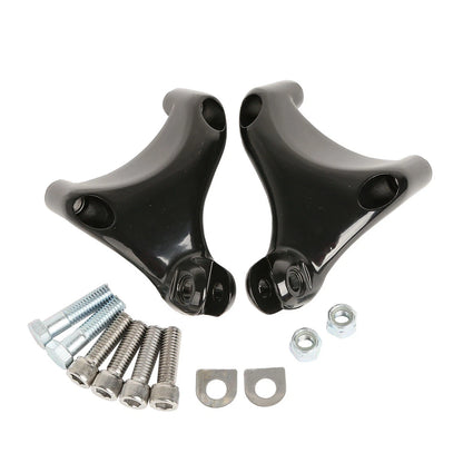 Black Passenger Foot Pegs for Harley Sportster XL883 1200 (2004-2013)