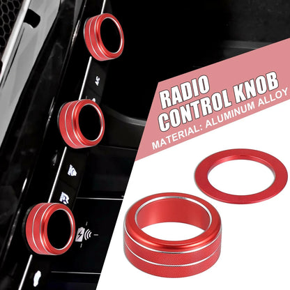 4pcs Red Air Conditioner Shift Knob Covers for Honda Civic (2022)