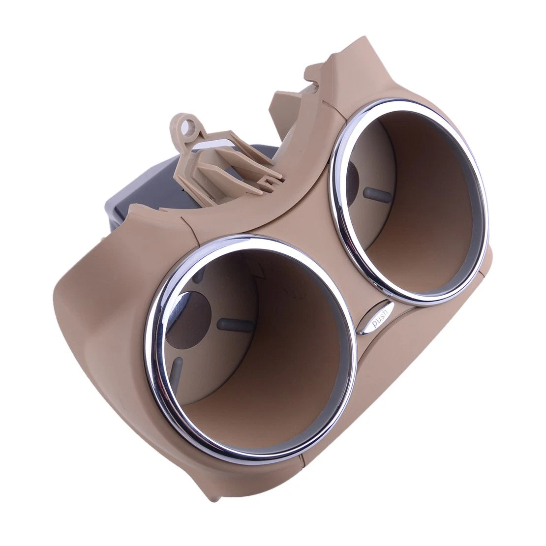 Beige Dual Drink Cup Holder Mount for Benz CLS500 CLS550 CLS63 CLS55 AMG (2005-2011)