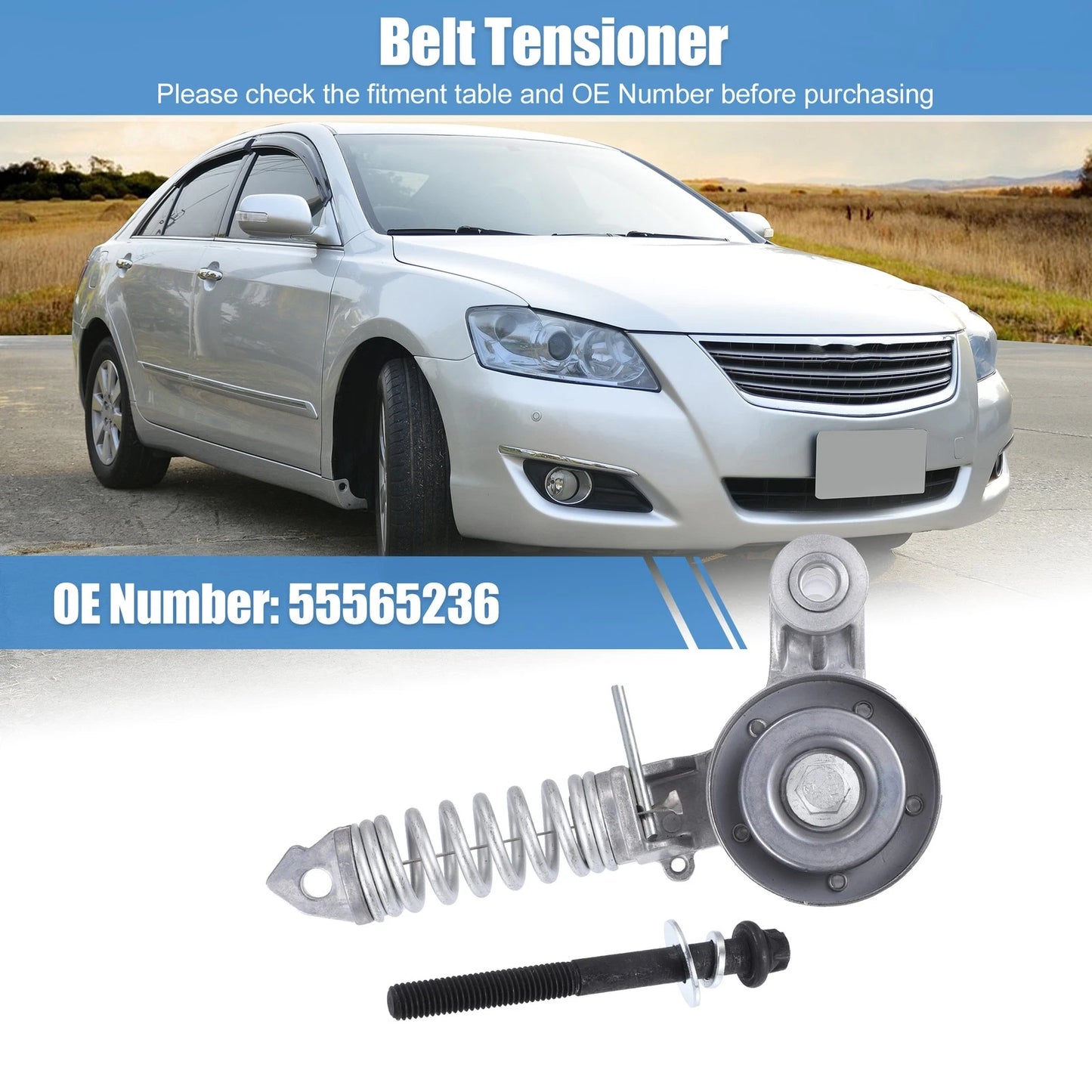 1 Pcs Engine Belt Tensioner Pulley Assembly for Buick Encore (2013–2020)